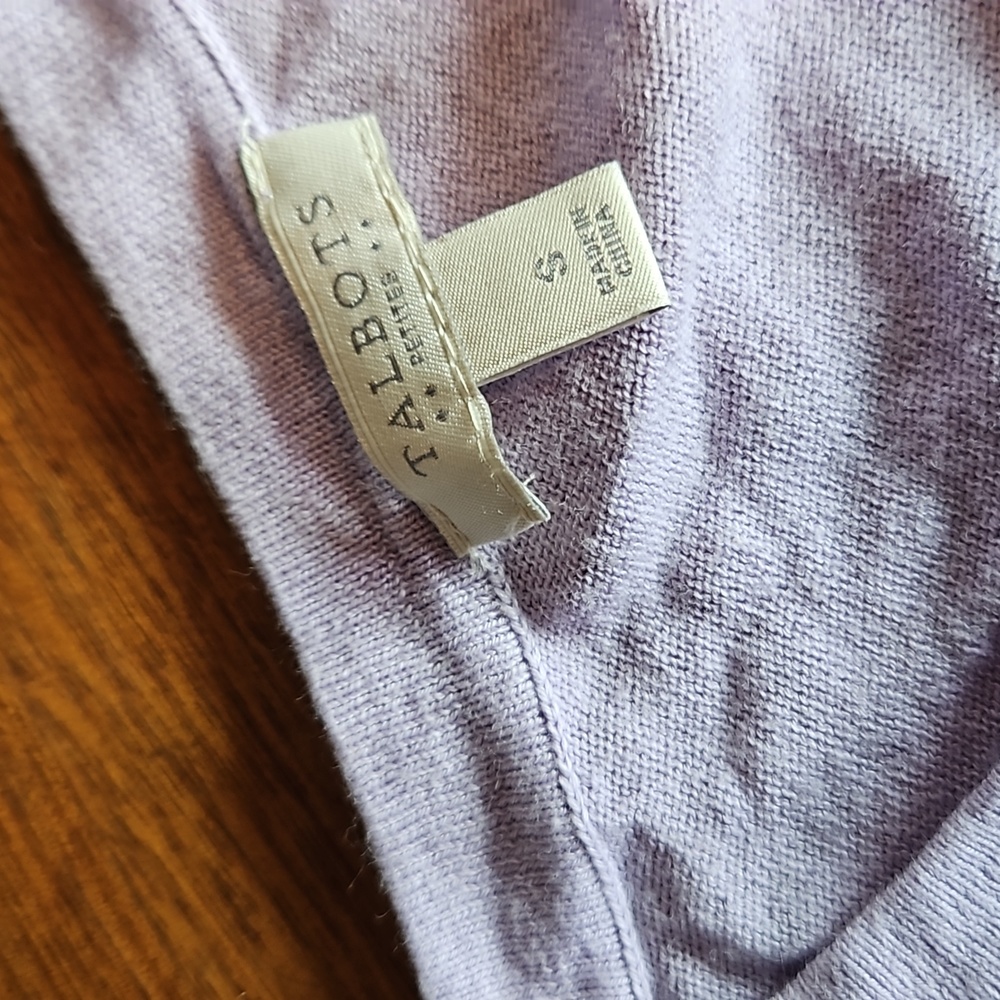TALBOTS petite Small Purple Cardigan - Picture 3 of 5